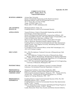 CV - Green Science Policy Institute