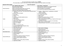 Spanish 3 Mapping - Cliffside Park School District