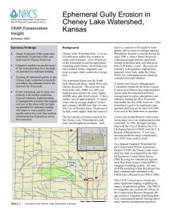 Ephemeral Gully Erosion Report