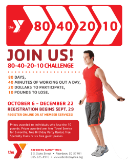 80-40-20-10 challenge - Aberdeen Family YMCA