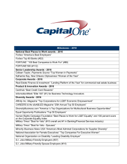 Capital One Awards
