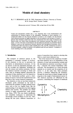 Models of cloud chemistry - Co