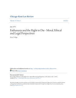 Euthanasia and the Right to Die