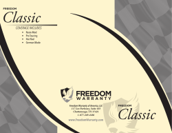 Freedom Warranty