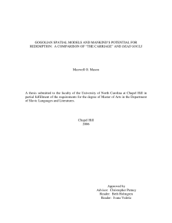 GOGOLIAN SPATIAL MODELS AND MANKIND`S POTENTIAL FOR