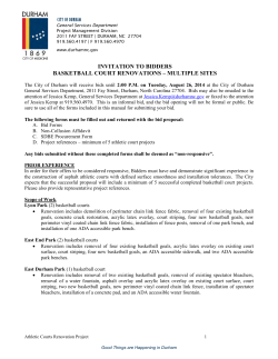 INVITATION TO BIDDERS BASKETBALL COURT RENOVATIONS
