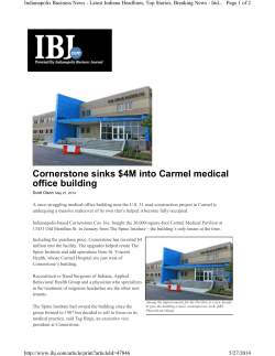 Cornerstone sinks $4M into Carmel medical office building