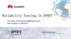 How to verify the reliability of OPNFV