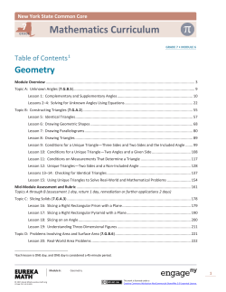 Grade 7 Module 6: Teacher Materials