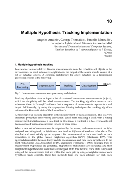 Multiple Hypothesis Tracking Implementation