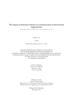 The impact of informal contacts on