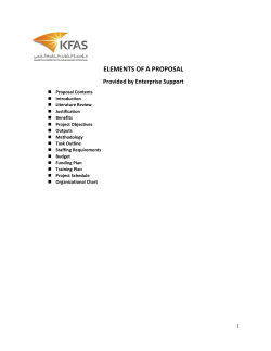 elements of a proposal