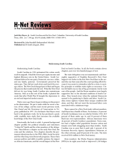 Modernizing South Carolina - H-Net