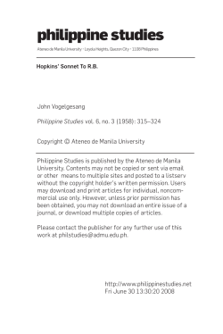 Print this article - Philippine Studies