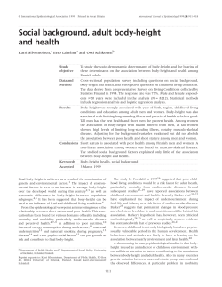 Social background, adult body-height and health