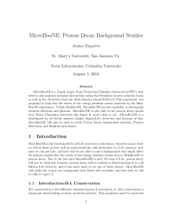 MicroBooNE: Proton Decay Background Studies