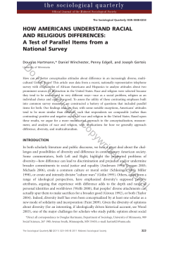 How Americans Understand Racial and Religious Differences