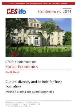 Cultural diversity and its Role for Trust Formation