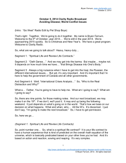 Broadcast Transcript
