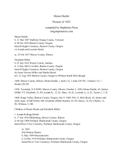 HARDIE, Hiram - Oregon Pioneers