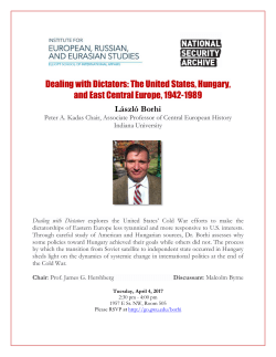 Dealing with Dictators: The United States, Hungary, and East