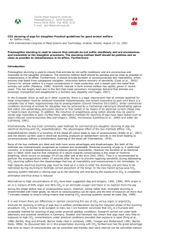 CO2 stunning of pigs for slaughter. Practical guidelines for