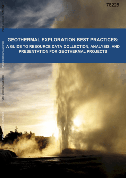 Geothermal Exploration Best Practices