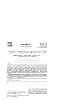 Investigating the spatial dynamics of bovine tuberculosis in badger