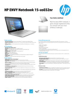 HP ENVY Notebook 15