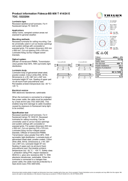 Product information Fidesca-BS 600 T 414/24 E TOC: 5322204