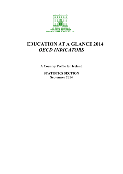 Education at a Glance - Department of Education and Skills