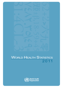 world health statistics - World Health Organization