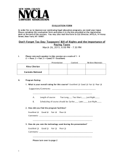 Taxpayers` Bill of Rights and the Importance of Paying Taxes