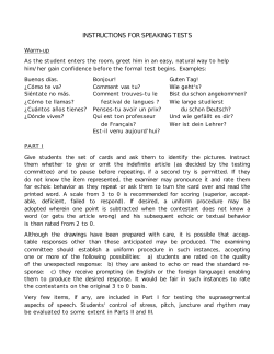 instructions for speaking tests