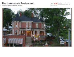 The Lakehouse Restaurant - Barnett Commercial Realty Inc