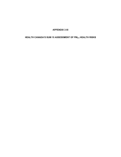 Appendix 3-xi health canada`s sum 15 assessment of pm2.5 health