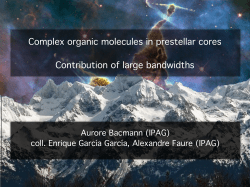 Complex organic molecules in prestellar cores Contribution of large