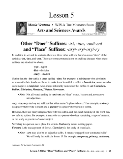 Lesson 5 - Pro Lingua Associates