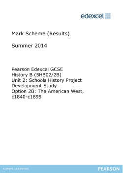 Mark Scheme - Revision World