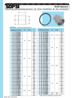 Shaft Spacers
