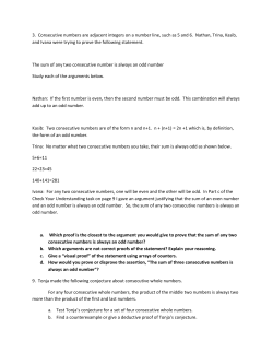 3. Consecutive numbers are adjacent integers on a number line