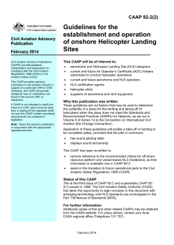 CAAP 92-2(2) - Civil Aviation Safety Authority