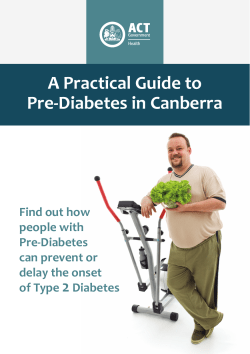 A Practical Guide to Pre-Diabetes in Canberra