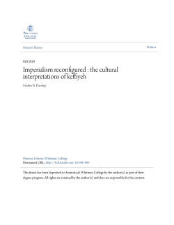 Imperialism reconfigured : the cultural interpretations of keffiyeh