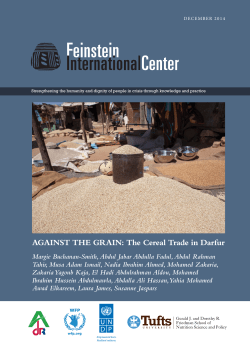 AGAINST THE GRAIN: The Cereal Trade in Darfur