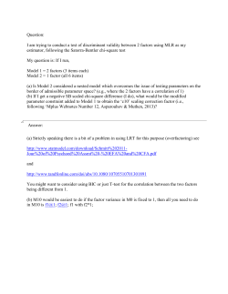 Question: I am trying to conduct a test of discriminant validity