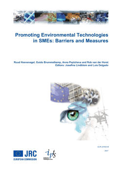 Promoting Environmental Technologies in SMEs: Barriers and