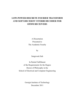 low-power discrete fourier transform and soft