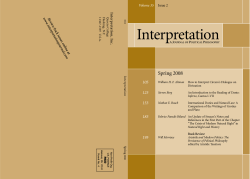 Aristotle and Modern Politics - Interpretation: A Journal of Political