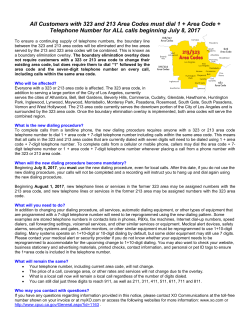 213-323 Area Code Second Customer Notice &ndash; English